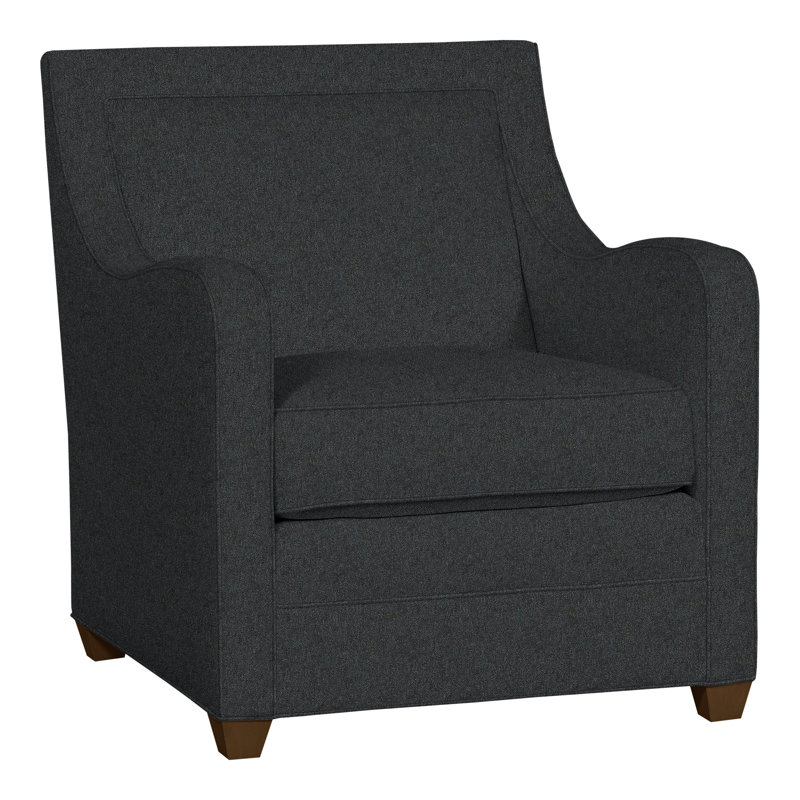 Haden Upholstered Armchair, Havana, Ian Lagoon