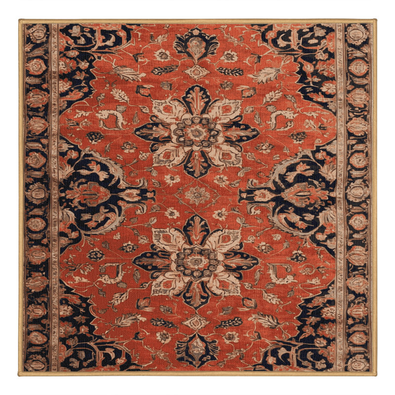 Tapis brun lavable à la machine