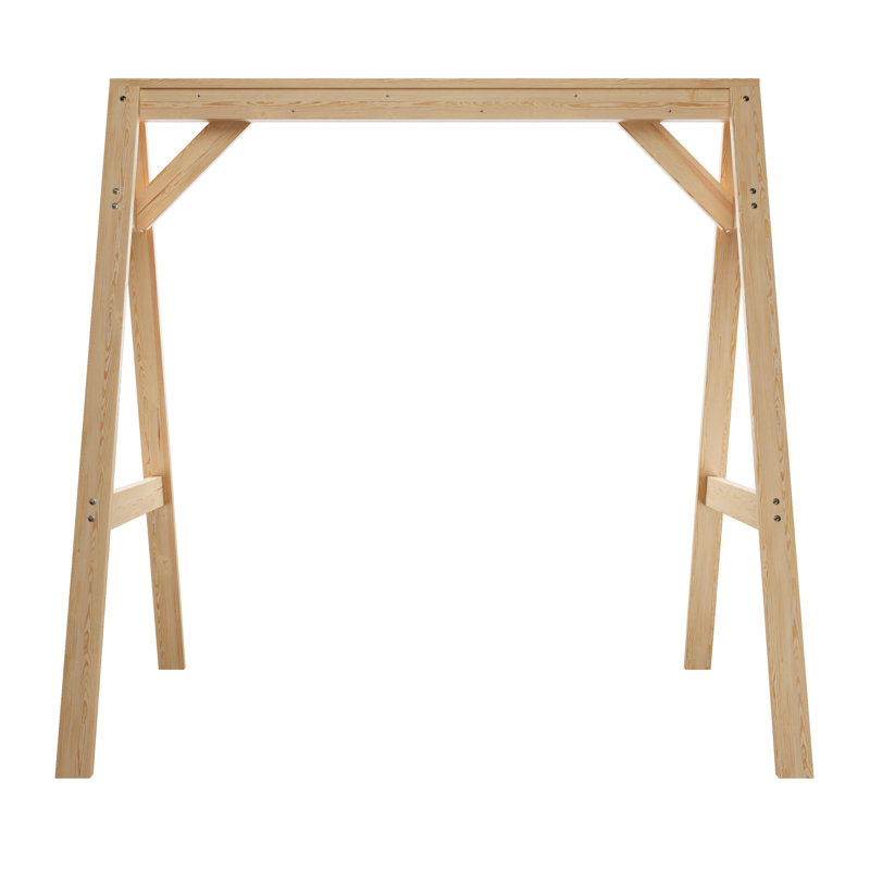 Balancelle rustique robuste à structure en A, Noyer foncé teinté, L 84 po