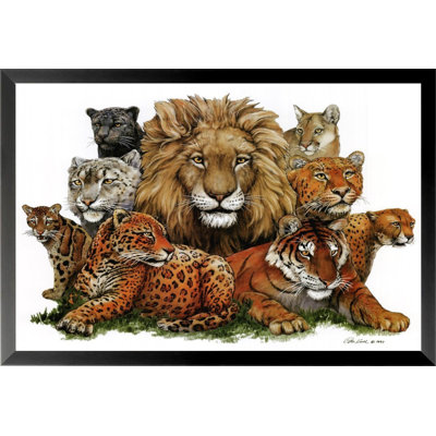 «Great Cats», impression encadrée