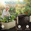 Jardinière surélevée galvanisée 8x4 Ft-972918303