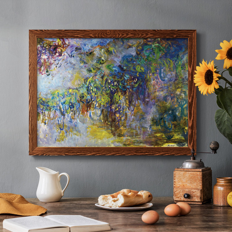 " Wisteria [2] By Monet ", Maple, 14" H x 20" W