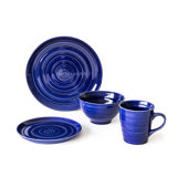 16 Piece Stoneware Dinnerware Set - Service for 4