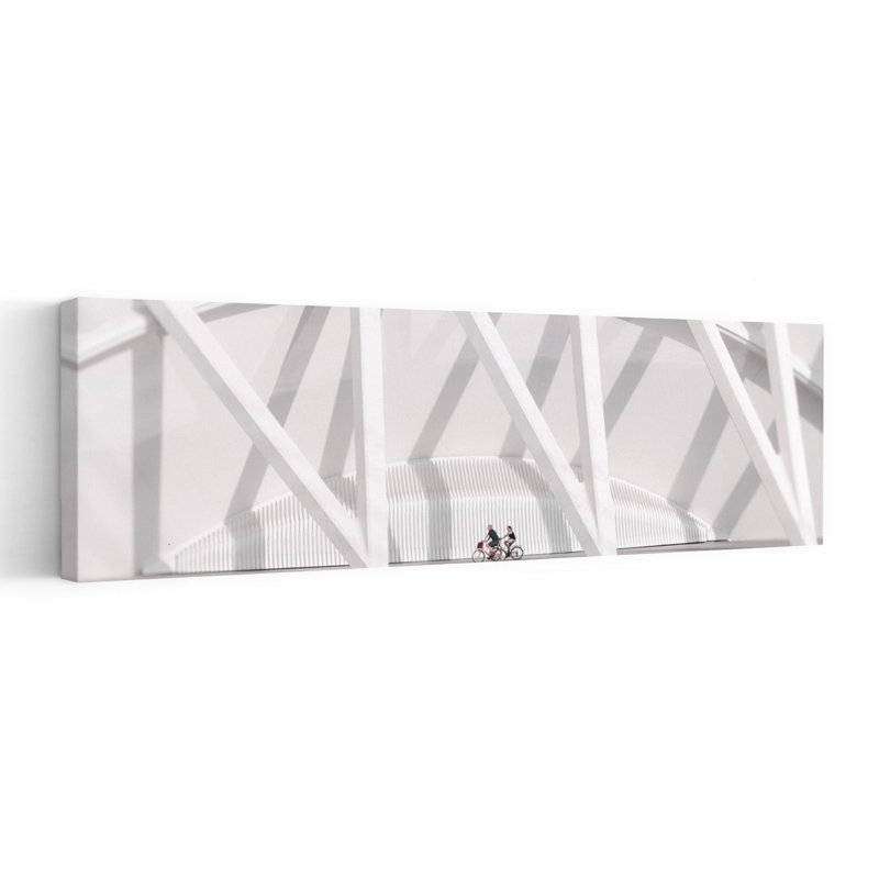 Minimalist Urban Cycling by Marc Huybrighs - Wrapped Canvas Panoramic Print, 152.4 cm H x 50.8 cm W