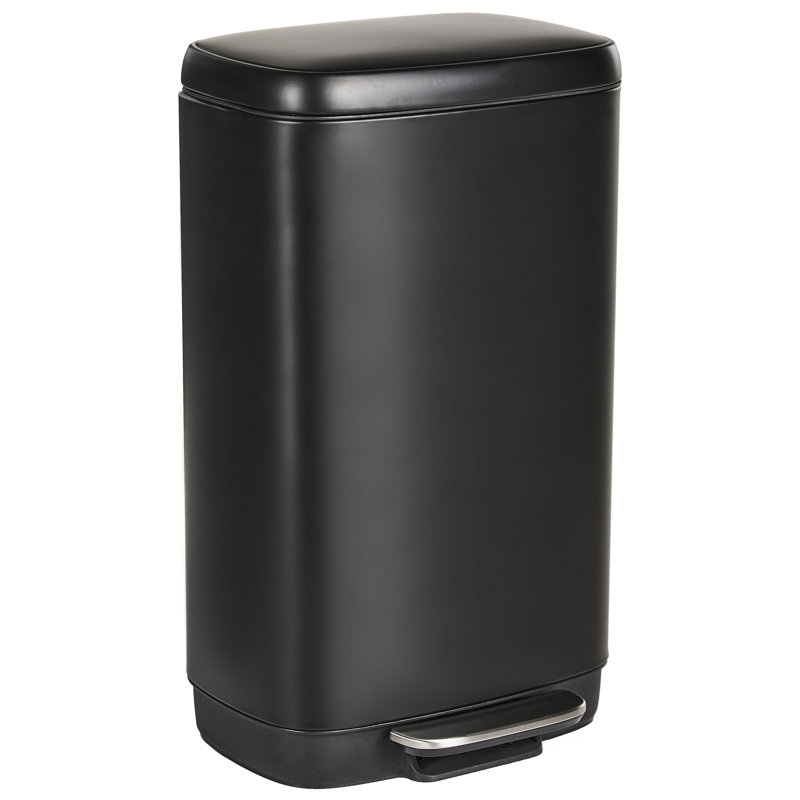 Pedal Waste Bin 30 L ECOCOLLECT Metal, Black