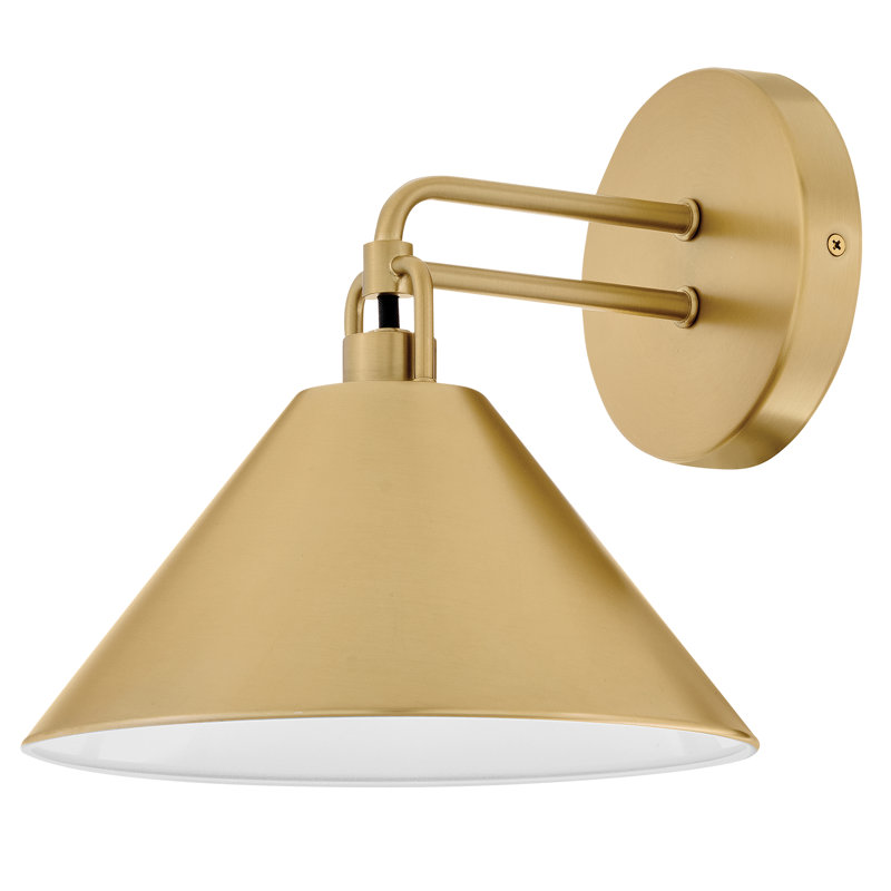 Milo Single Light Two-Tone Wall Sconce, Gold