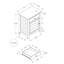 Transitional Antique Green Nightstand | Space-saving Wood End Table With Storage Drawer And Cabinet | 25" H Bedside Accent Table | Gift Idea
