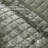 3-Piece Velvet Quilt Queen Size - Lightweight Comforter & 2 Pillow Shams, Olive Green Checkered Pattern, Oversized 118x106 Inches, All-Season Bed Cover-123107629-123107633