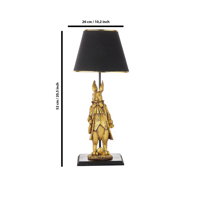 Lampe de table, Or, Noir