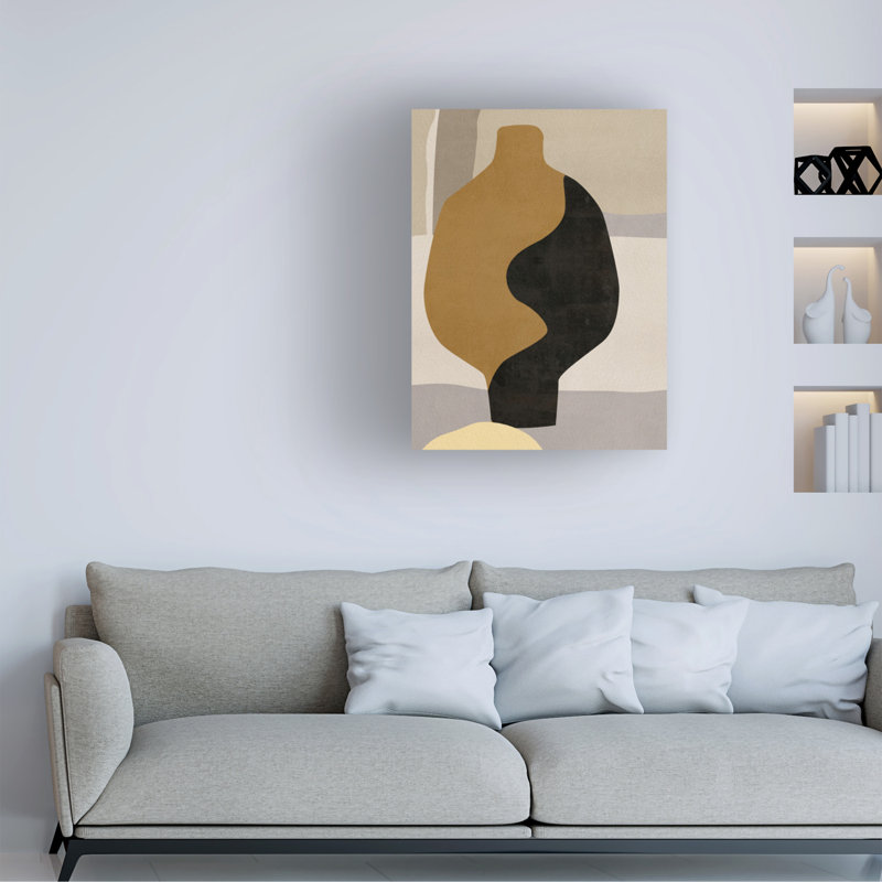 "Cubist Vase II", reproduction sur toile, H 19 po x l 14 po