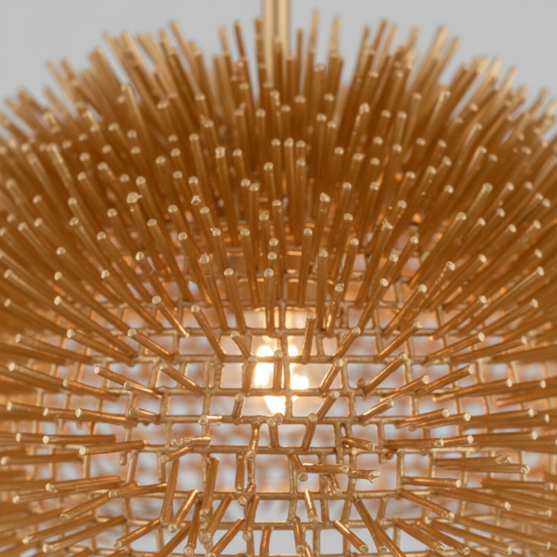 Urchin Dome Pendant, Gold