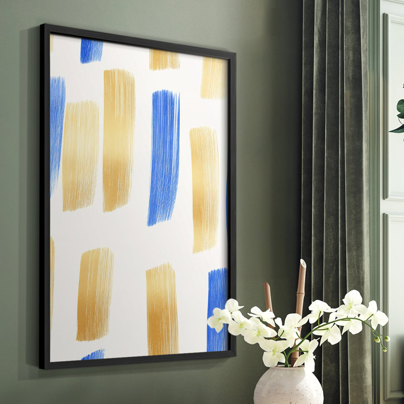 Abstract CDVIII Framed Print - Ready To Hang, 10" H x 8" W, Black