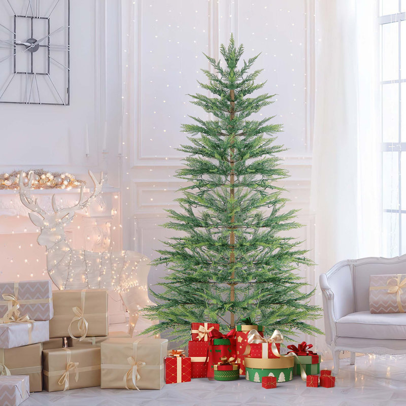 Arbre de Noël artificiel éclairé 6,5 pi Jasperd - support inclus