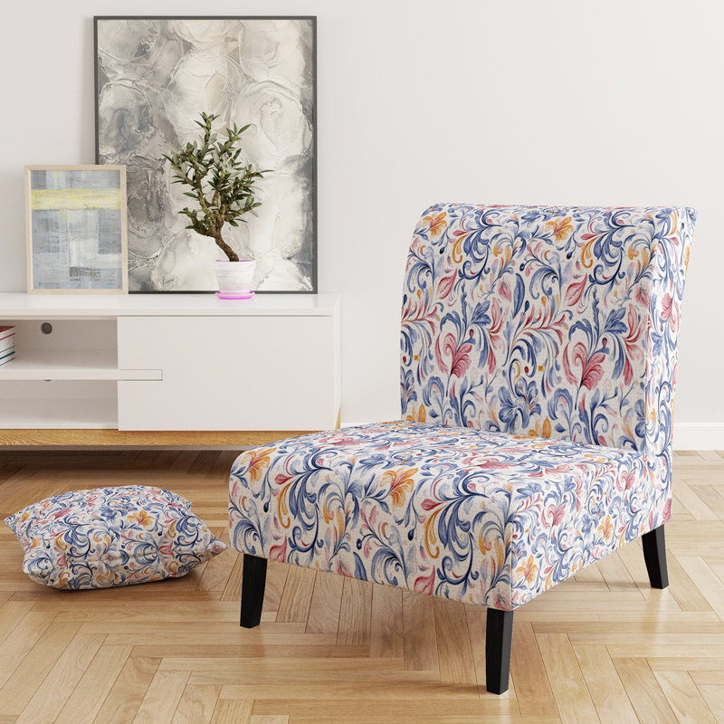 Fauteuil de chambre French Country - Fauteuil de chambre Calm Curl, Pantoufle sans accoudoirs