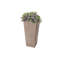 Cara Square Composite Pot Planter with Plant Shelf-115251813-115251814