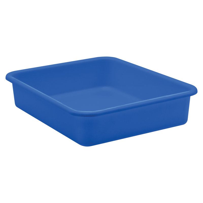 Ensemble de bacs en plastique, Bleu, H 7,75 po x l 11,38 po x P 5 po