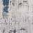 Samira Cenis Machine Washable Modern Abstract Blue Ivory Cream Indoor Area Rug, Flat Pile for Living Room & Bedroom, 6x9-2006299708