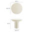 Rond 39,3 po Modway Caspian-94387512