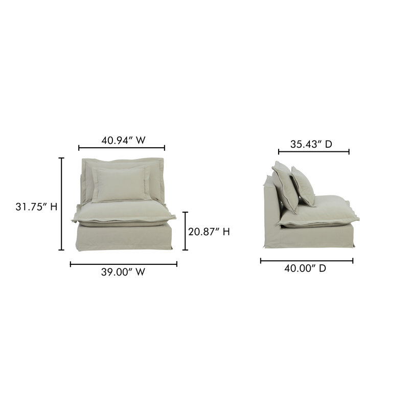 Daylen 39'' Wide, Sand Livesmart®