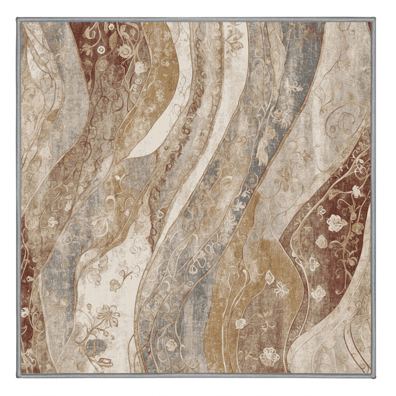 Serene Tide Rug, Square 6'