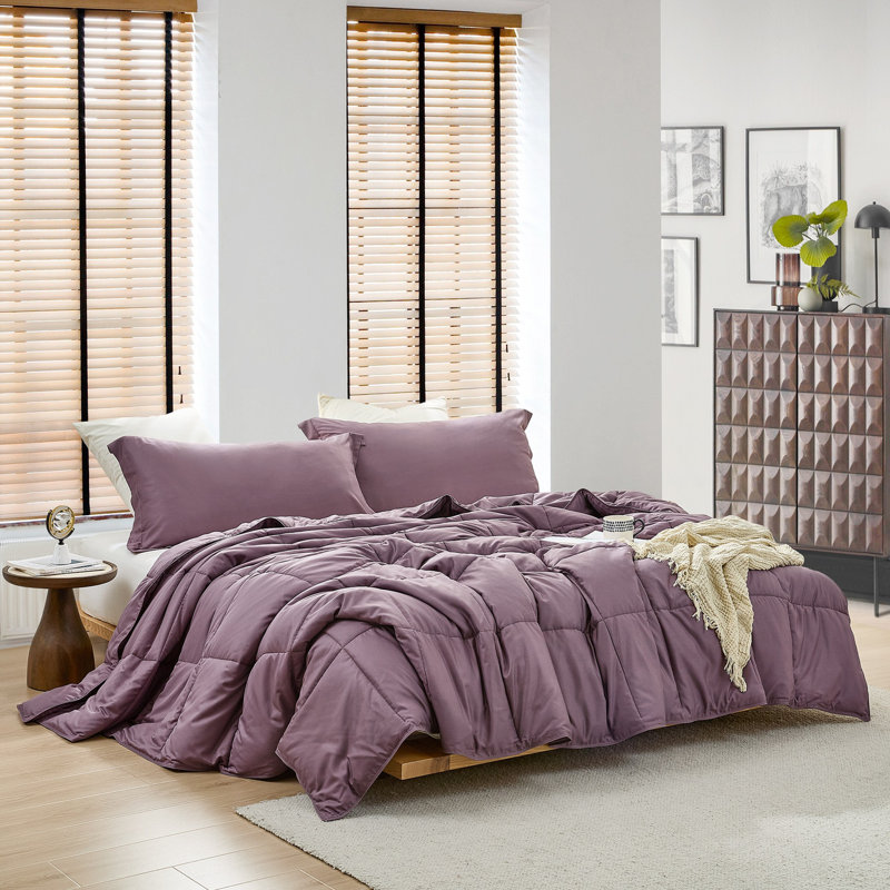 Ensemble d'édredon surdimensionné Snorze Cloud - Coma Inducteur, Mauve, Édredon pour très grand lit + 2 taies décorativ