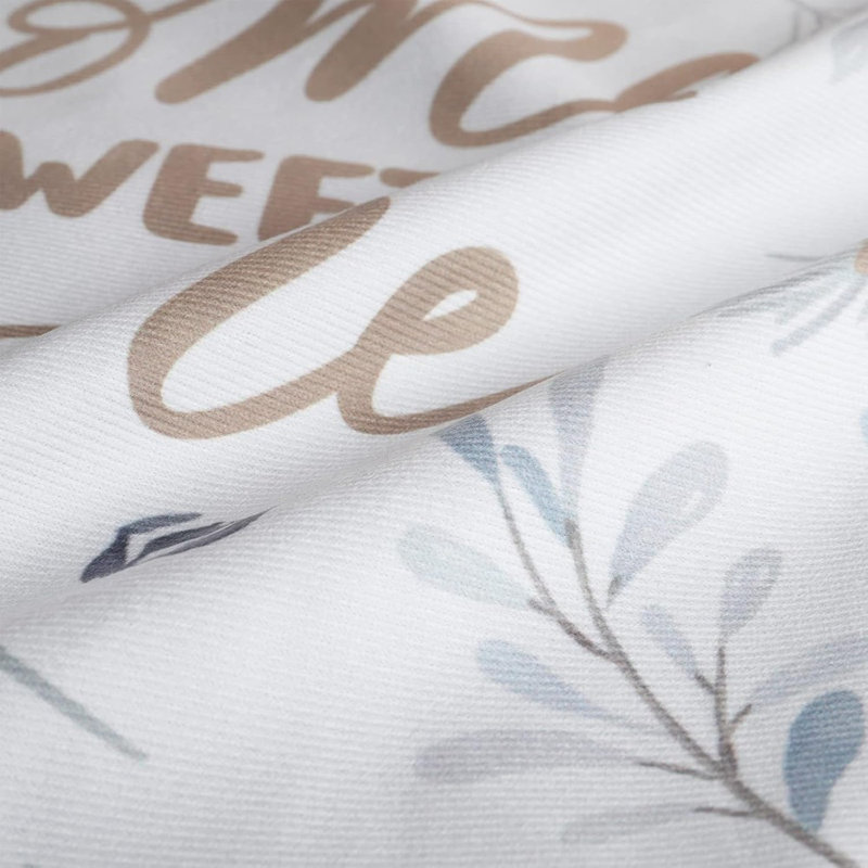 Coussins décoratifs 18 x 18 pouces Home Sweet Home flocon de neige arbre de Noël cerf bleu gris