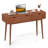 Writing Desk 48" Computer Desk Mid Century Modern Work Table With 3 Drawers