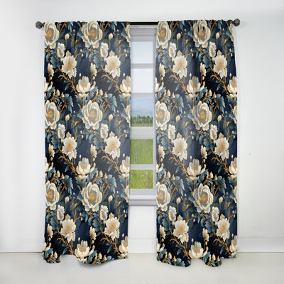 Imperial Opulence - Oriental Velvet Curtain - Room Darkening - 1 panel