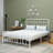 83.54" Queen Size Metal Bed Frame - Sturdy Steel Construction-1433364664