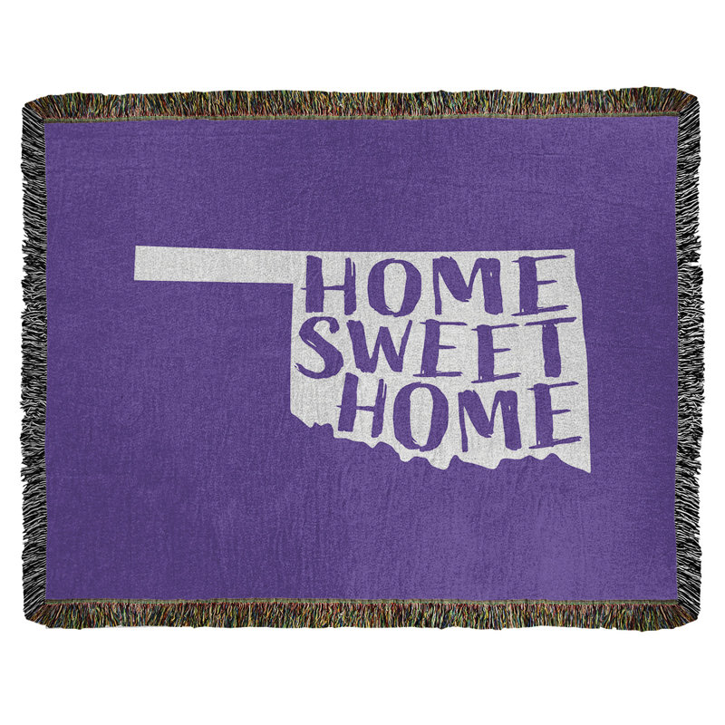Jeté en coton tissé oklahoma doux, l 37 po x L 52 po, Mauve