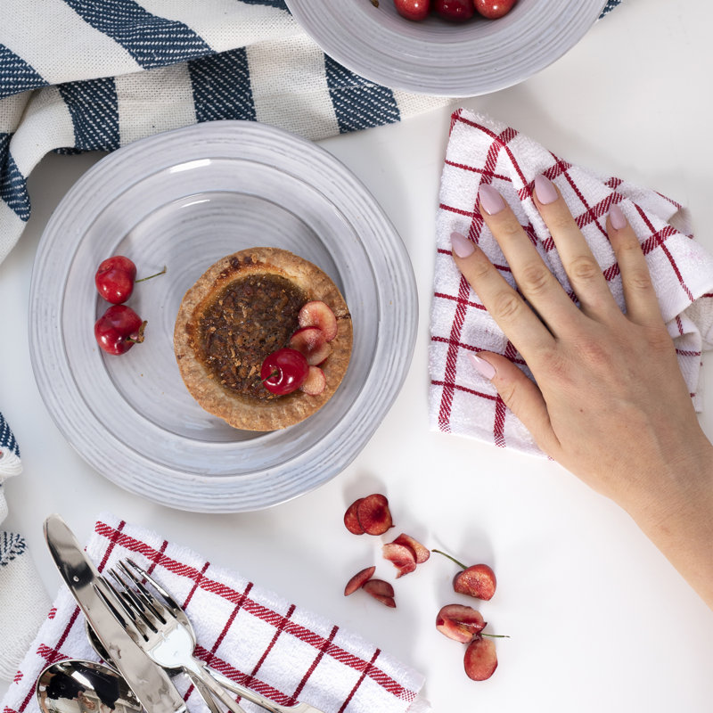 Cotton Plaid Dish Cloth Kitchen Towel, Paprika