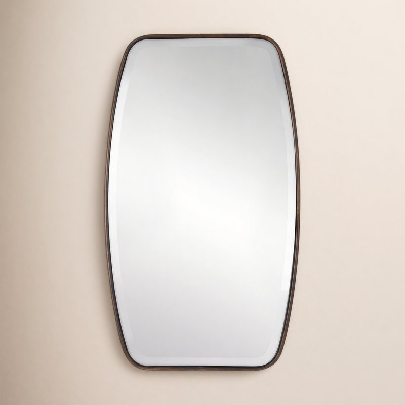 Rylie Metal Wall Mirror, Bronze