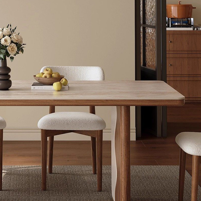 Table de salle à manger haut de gamme tendance, 29.5”H x 62.9”L x 31.4”W