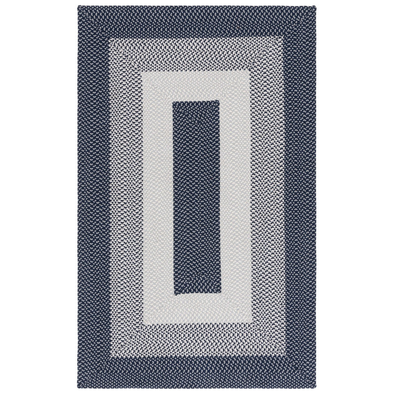 Sepp Hand Woven Cotton Performance Geometric Rug, Rectangle 2' x 3'