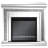 Rectangular Freestanding Fireplace Mirror