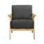 Chaise d'appoint rembourrée en tissu avec dossier et siège Modern Home Furniture-120895891