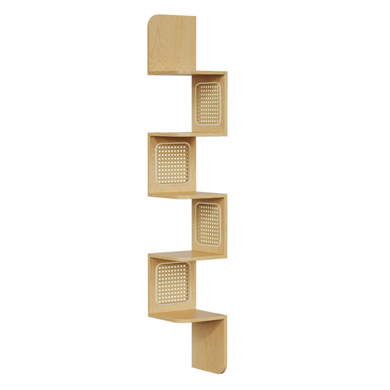 Deltaville 126cm H x 20cm W Floating Shelf Bookcase