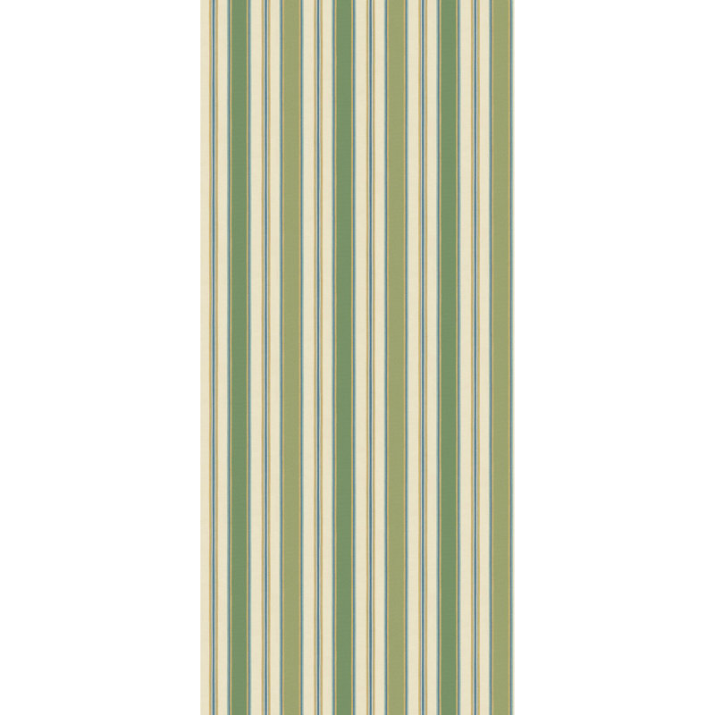 Melbourne Striped Non-Woven Wallpaper Roll, Green/Blue