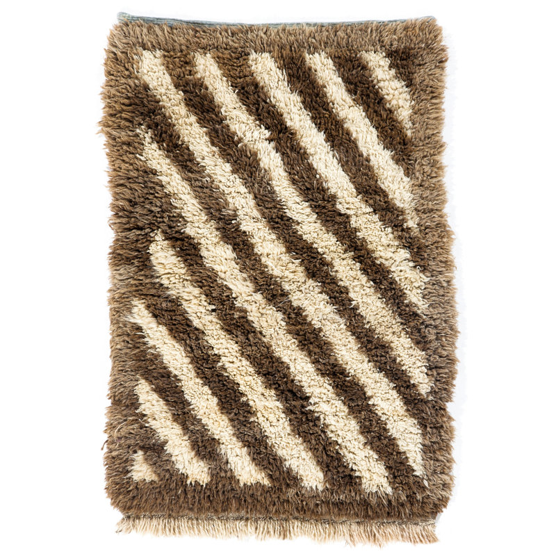 Nouveau tapis noué à la main en laine naturelle non tissée New