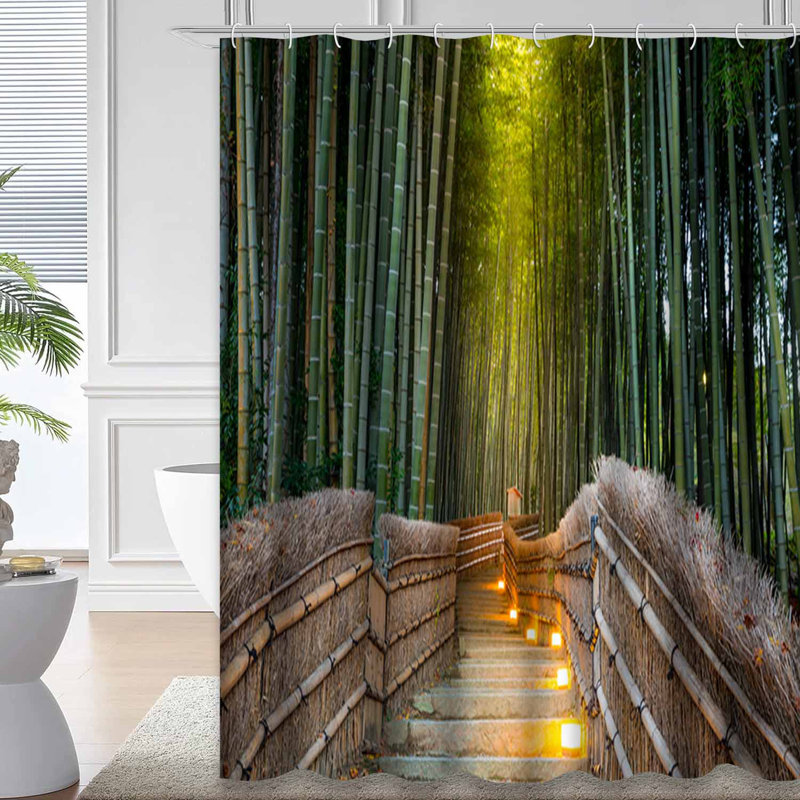 Rideau de douche Bamboo Forest, L 72 po x l 72 po