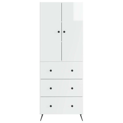  Cabinet Set 2 Pcs Engineered Wood Storage Organizational Unit Office