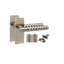 Golden Grace 5 Pairs Victorian Design Knurled Hex Cut Door Handle Antique Brass Finish Internal Pack - Bathroom and Lock Set with Hinges - 120mm x 40mm