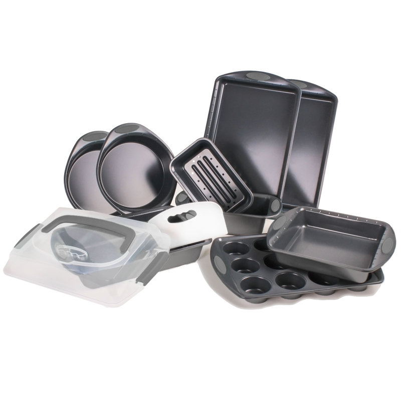 BergHOFF 11Pc Perfect Slice Bakeware Set, Gray