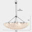 Lustre de style Mid-Century 34 lumières pour lustre de salon