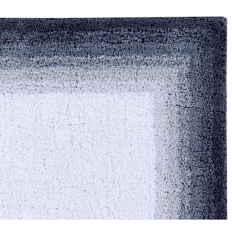 Orme 100% Cotton Tufted Bath Rug with Non-Slip Backing Machine Washable Luxurious Ombre Pattern Ultra Soft and Absorbent Bathroom Rug