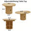 Table de salle à manger extensible de 43,3 po à 59 po pour 4-6, table de salle à manger extensible de style campagnard moderne avec base en bois pour cuisine-1334487825
