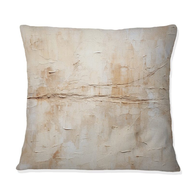 Coussin décoratif beige et blanc Timeless Minimalisme