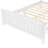 Full Size Solid Wood Platform Bed With Support Slats, Strong Structure, No Box Spring Needed, White Finish-1275926168-1275926175