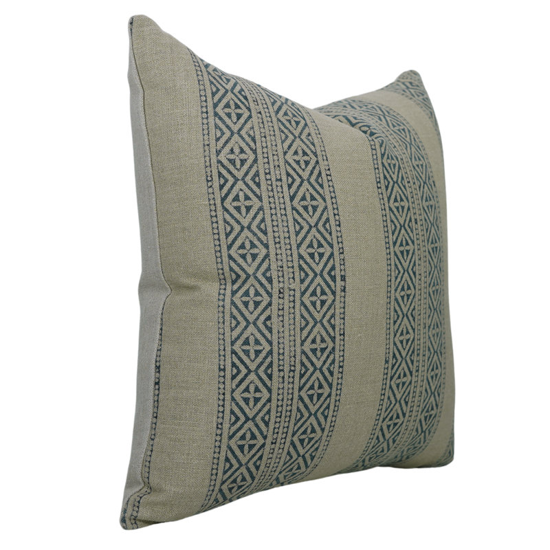 Housse de coussin en coton Floral, H 20 po x l 14 po