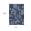 Tapis bleu abstrait à motif géométrique 5 pi x 7 pi pour bureau, bleu marine